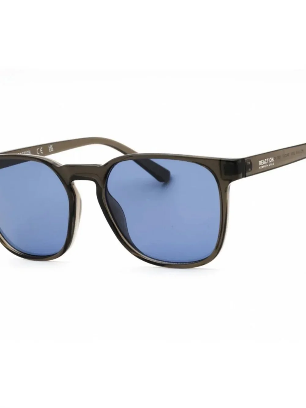 Kenneth Cole Reaction KC1414 20V Square Crystal Gray/Blue Sunglasses NWT/Case